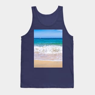 beautiful scenery beach wave Tank Top